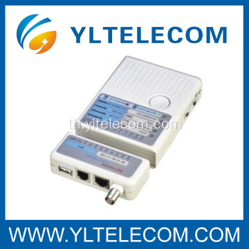 เครื่องทดสอบสายเคเบิลแบบหลายแกน Modular RJ45 RJ11 RJ12